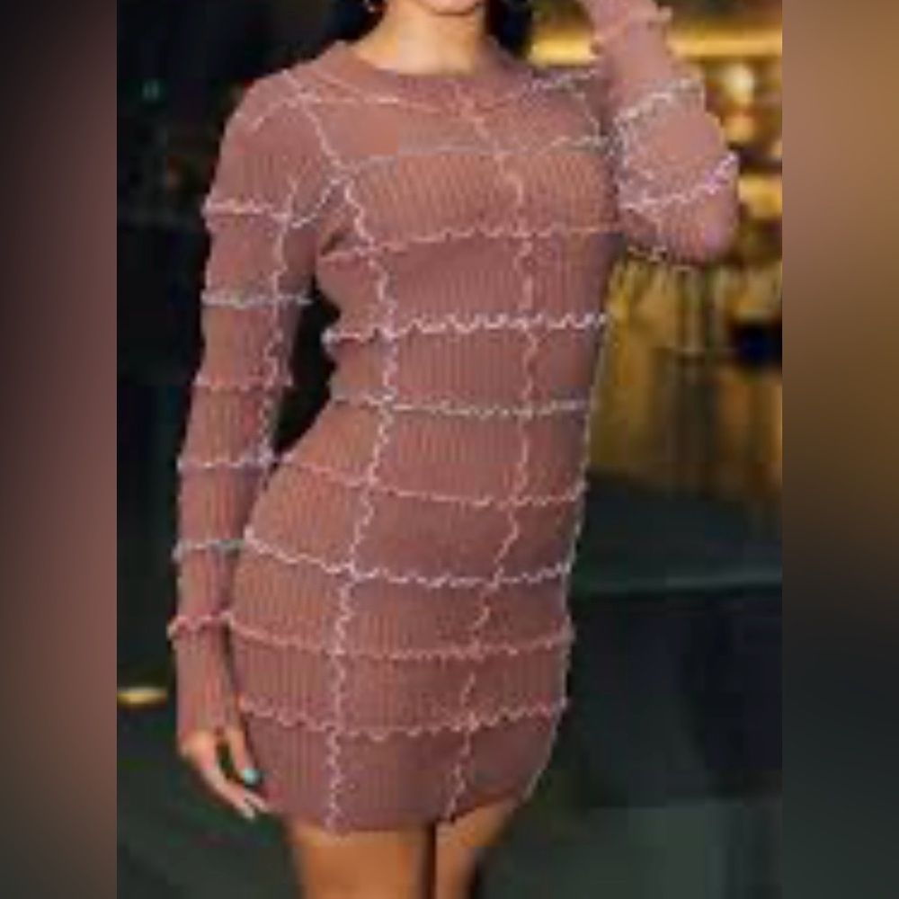 Hot & Delicious Knit Sweater Dress New‎ With Tag Women's Medium